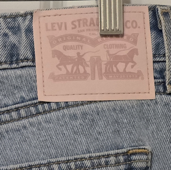 Levis Low Loose Custom Pink 27 x 30 - Picture 3 of 8